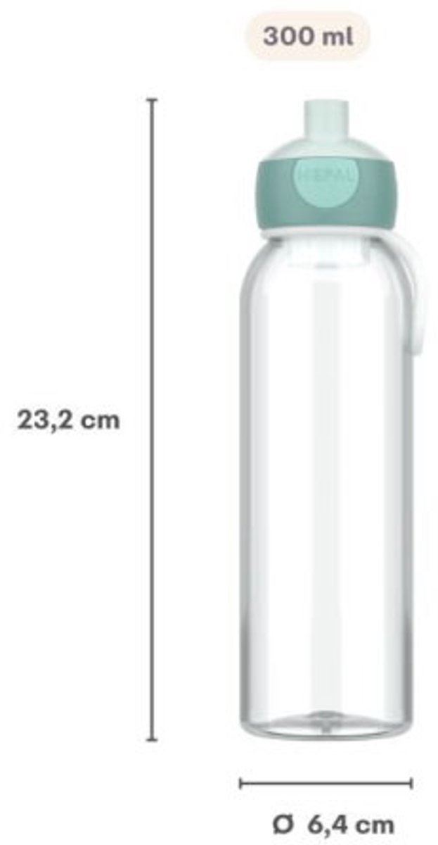Mepal Pop-up waterfles Campus - 500 ml - Drinkfles - Cool pink
