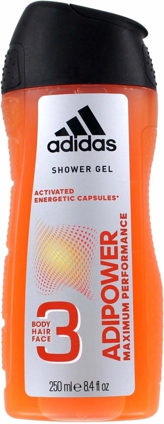 Adidas - 3-in-1 Douchegel - Adipower Maximum Performance -250 ml