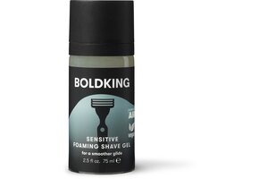 Boldking Sensitive Scheergel - Scheerschuim/Scheergel voor Mannen - Gevoelige huid - 75ml