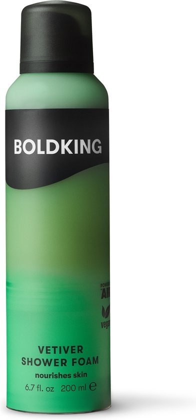 Boldking Doucheschuim Vetiver - Douche- en Badschuim voor Mannen - Alle Huidtypen - 200 ml