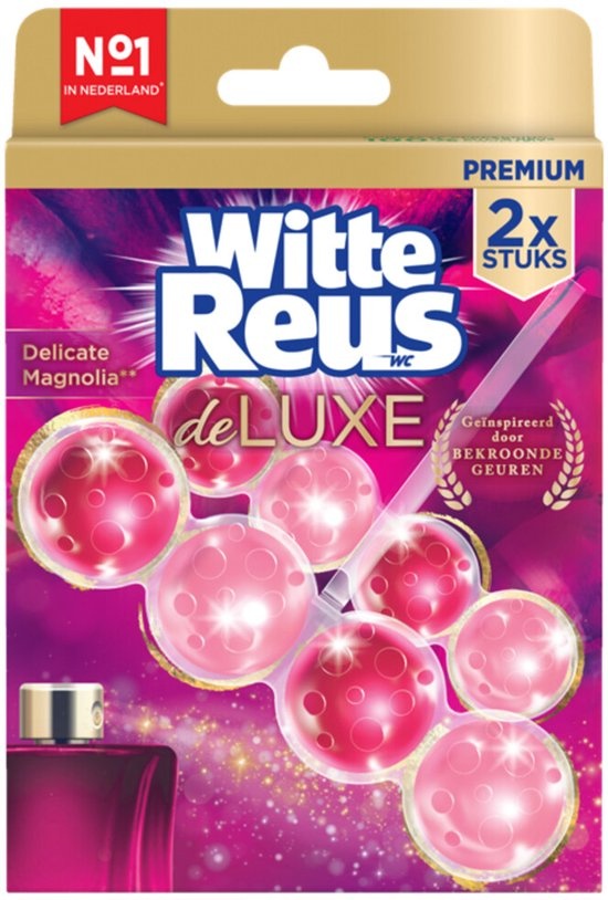 Witte Reus Wc Blok De Luxe Delicate Magnolia (2 x 50 gr)