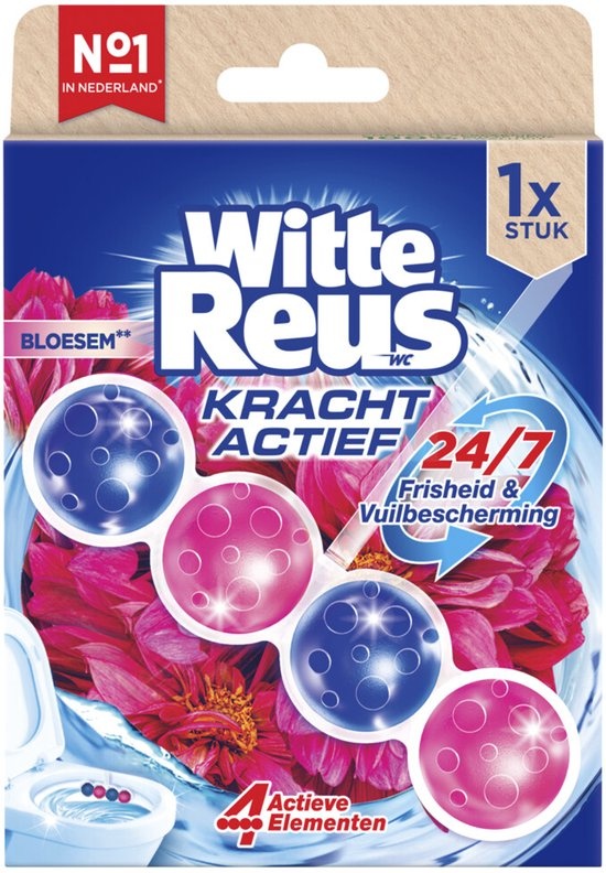 Witte Reus Wc Blok Kracht Actief Bloesem (50 gr)