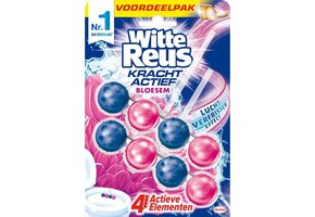 Witte Reus Toiletblok Kracht Actief Bloesem - 2 stuks