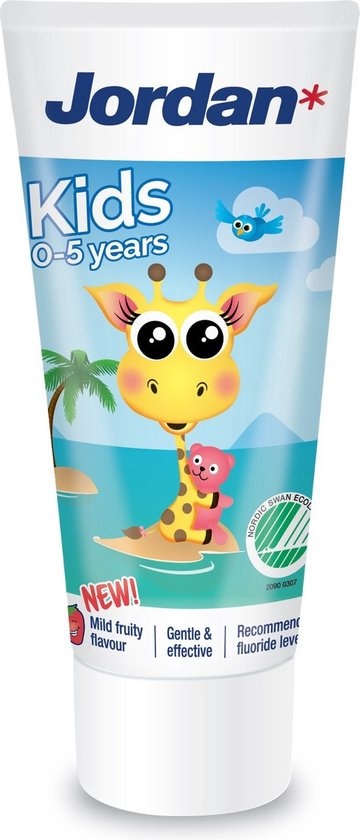 Jordan Kids - Tandpasta 0/5 jaar - Milde Fruitsmaak - 50ml