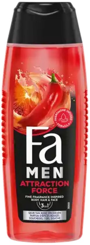 Fa Men Douchegel en Shampoo Attraction Force 250 ml