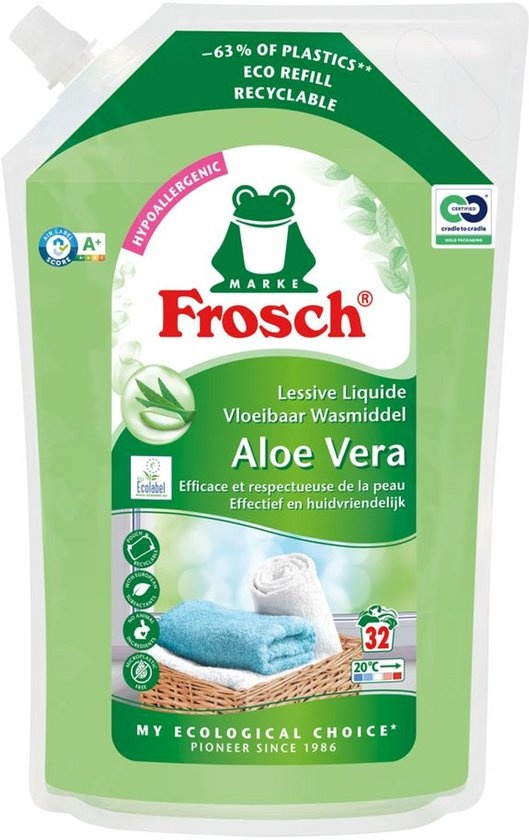 Frosch Vloeibaar Wasmiddel Aloë Vera Refill 1600ML