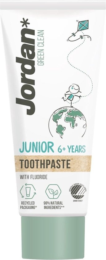 Jordan Junior - Green Clean Biologische Tandpasta - 6+ jaar - 50ml