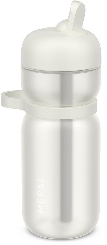 Mepal Drinkfles flip Sport - 600 ml - Flip en drink - Lekdicht - Draaglus en comfortabele grip - Vaatwasmachinebestendig - Drinkflessen - Ceramic white