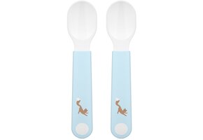 Mepal Mio Oefenlepel Little Dutch - Set van 2 - Goede grip - Kinderservies - Forest Friends