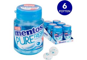Mentos Gum | Pure Fresh | Fresh Mint 30 | 6 stuks | 6 x 60 gram (30 stuks)