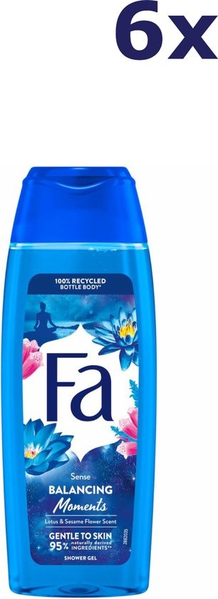 Fa Sense Balancing Moments Shower Gel - 6 x 250 ml