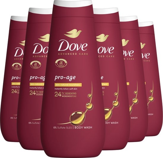 Dove - Douchegel - Advanced Care Pro-Age - 6 x 400 ml - Voordeelverpakking