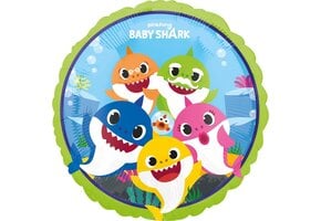 Pinkfong Folieballon Baby Shark 46 Cm Lichtblauw/groen