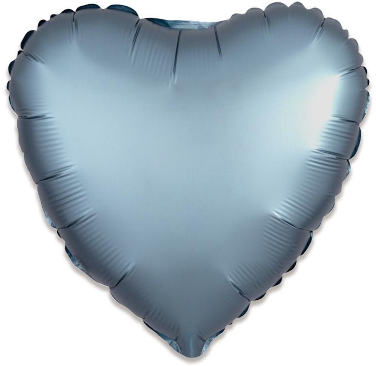 Amscan - Folieballon Satin Luxe Steel Blue hart