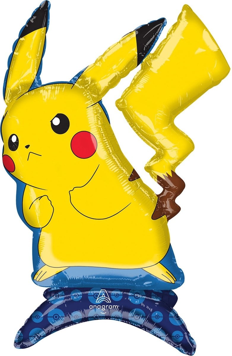 Amscan - Pokemon - Pikachu - Folie tafel ballon - 1 stuk - Leeg 54x61cm