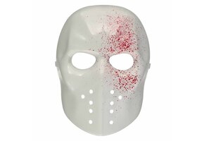 Amscan Killer hockeymasker met bloedspatten