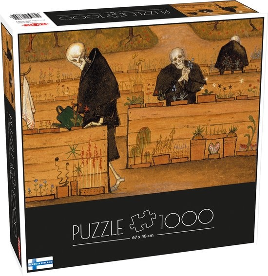 Tactic Hugo Simberg: The Garden of Death – Puzzel – 1000 stukjes – Finse Symbolistische Kunst – Klassiek Museumschilderij – Hoogwaardige Scandinavische Kwaliteit
