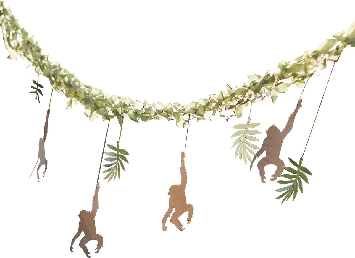 Ginger Ray - Jungle Slinger met apen en bladeren - 4 meter