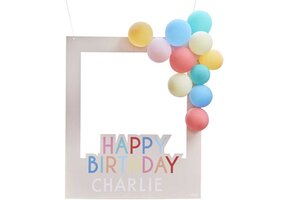 Ginger Ray - Happy Birthday Photobooth Frame met Ballonnen