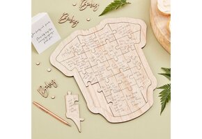 Ginger Ray Houten frame gastenboek Babygrow