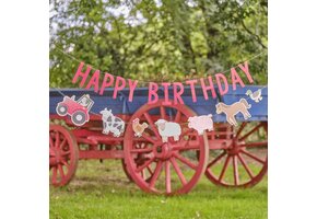 Ginger Ray Boerderij banner Happy Birthday 2 meter