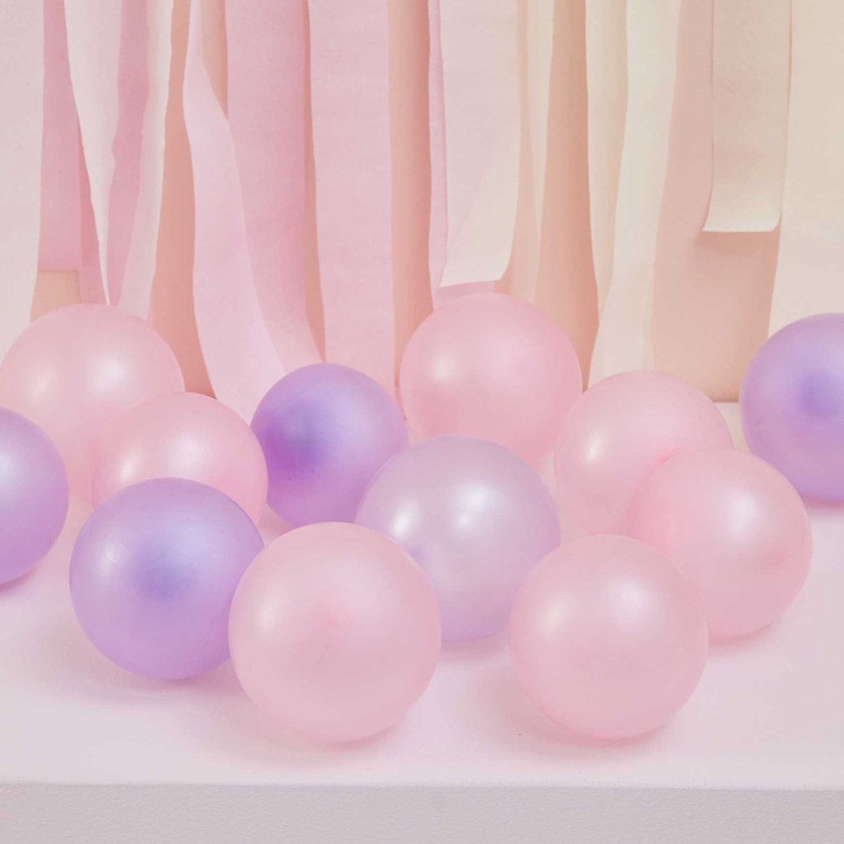 Ginger Ray Set Ballonnen Mini Roze & Lila - 40 stuks