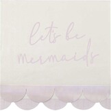 Ginger Ray Let's Be Mermaids Servetten - 16 stuks