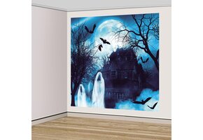 Amscan Haunted Forest Paper Wall Art - Wanddecoratie Spookbos  2-delige set