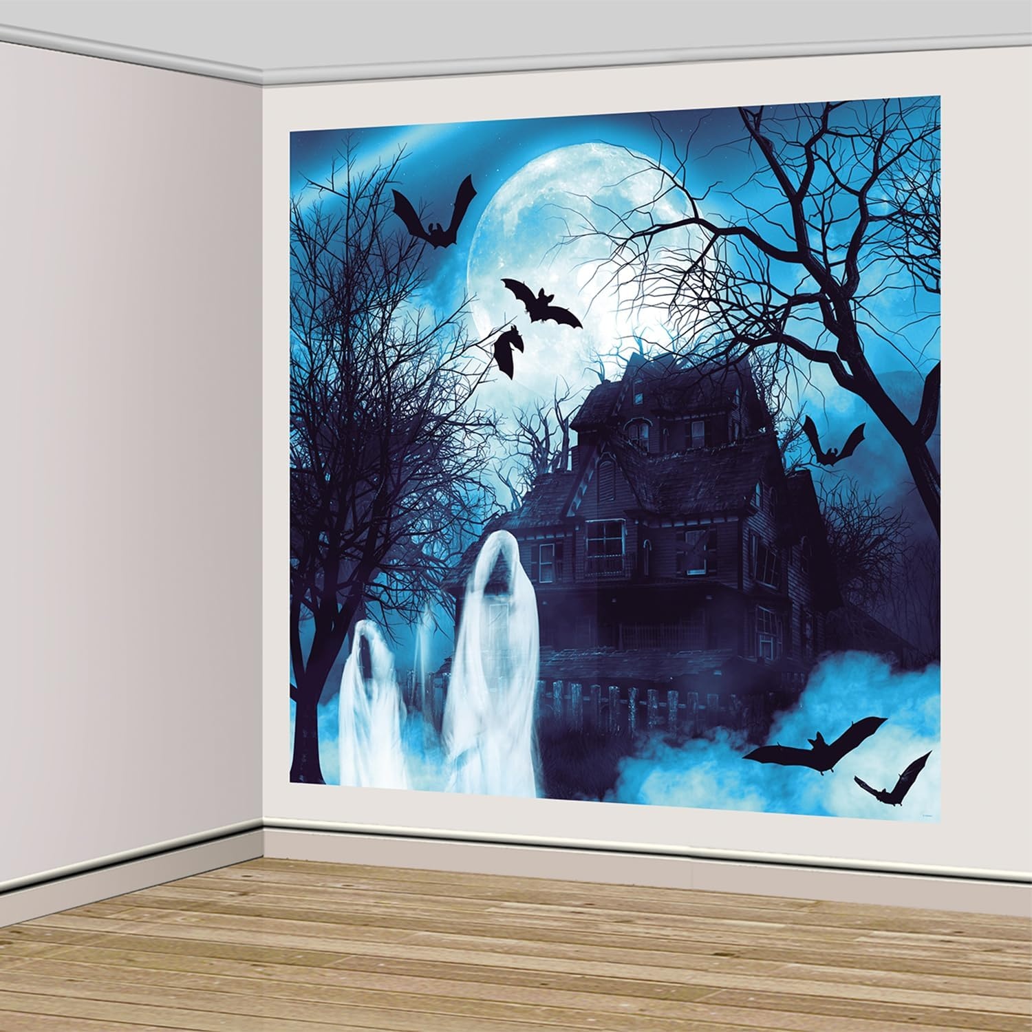 Amscan Haunted Forest Paper Wall Art - Wanddecoratie Spookbos 2-delige set