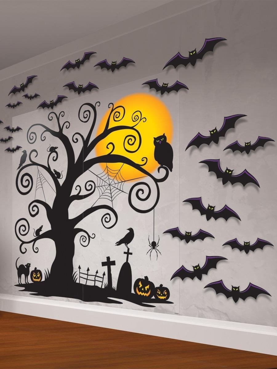 Amscan Halloween Begraafplaats muurdecoratie 32-delige set