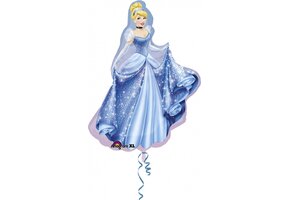 AMSCAN - XL Ballon van Disney Princess Assepoester 71x84cm