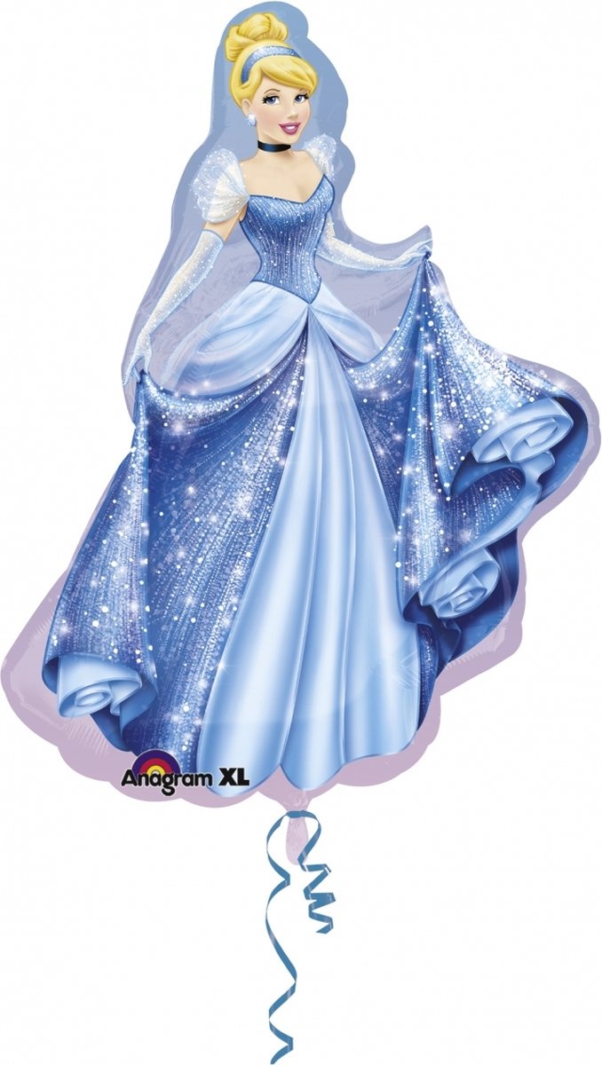 AMSCAN - XL Ballon van Disney Princess Assepoester 71x84cm