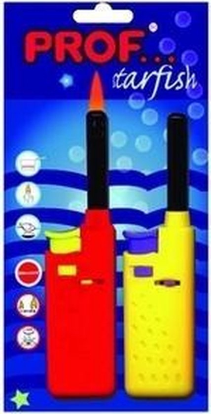 Aansteker set Met Vlam Starfish 2 stuks assorti geleverd