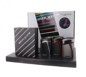 Silver match usb aansteker assorti geleverd