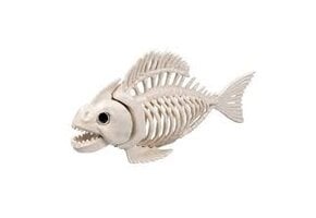 Amscan Halloween plastic skelet Piranha kaakloos