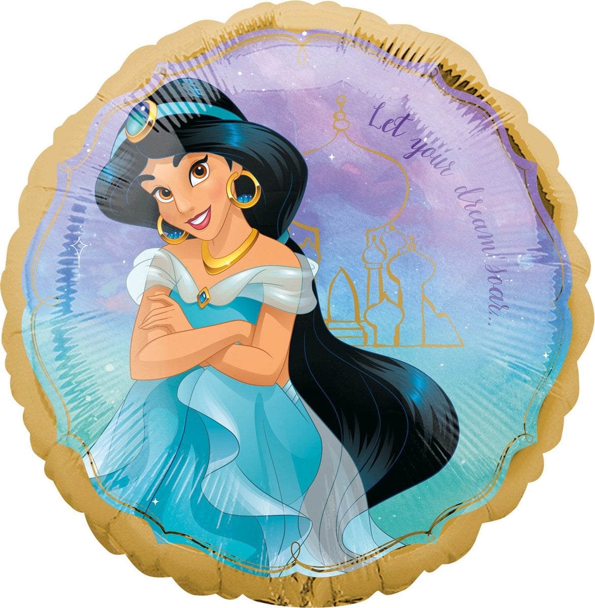 Amscan - Jasmijn Disney folieballon 43 cm