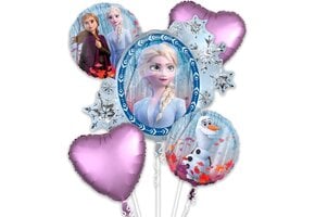Amscan - Boeket van 5 Frozen 2 folieballonnen
