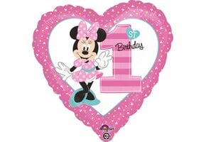 Amscan - Minnie Mouse folieballon 1e verjaardag