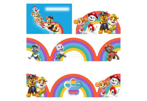 PAW Patrol - Uitnodigingskaarten - Blauw - Papieren - Set van 8