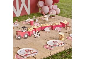 Tractor boerderij trailer snackstand - Feestdecoratie Katoen -