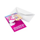 8 Barbie-Dreamtopia Uitnodigingskaarten