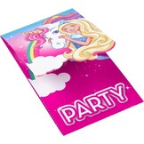 8 Barbie-Dreamtopia Uitnodigingskaarten