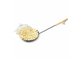 Geel en wit gestreepte popcornmand 5 stuks