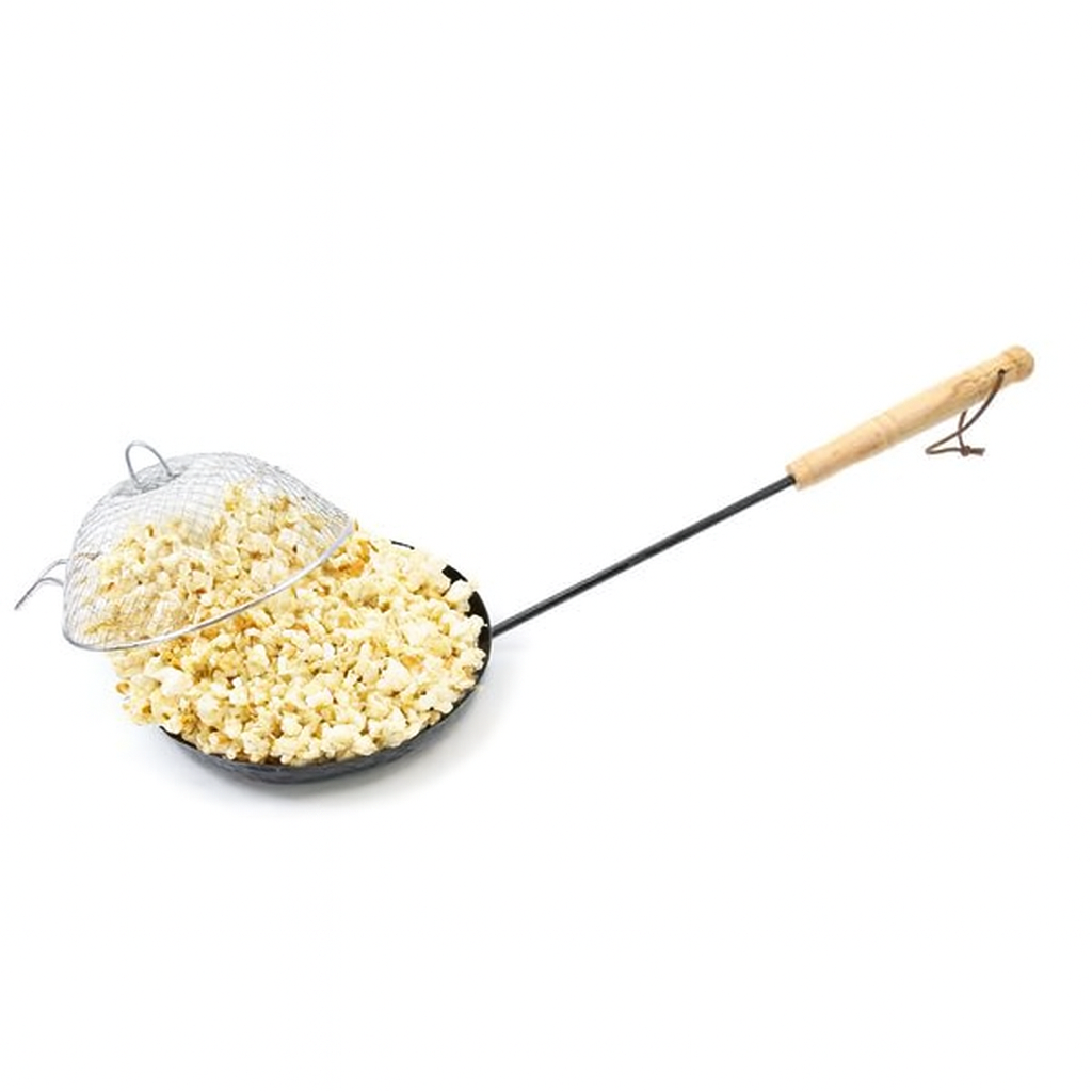 Geel en wit gestreepte popcornmand 5 stuks