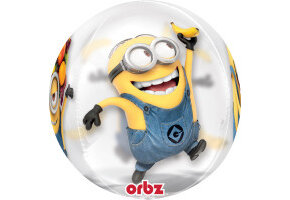 Ballonnen Crazy Minions transparant assorti