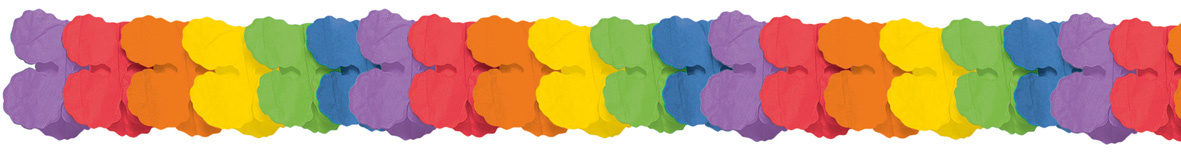 Rainbow Papier Girlande 3,6m