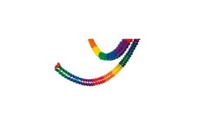 Regenboog Girlande slinger 16x400cm