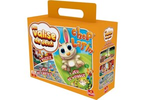 Valisette Multi Jeux 3-Chop Lapin Voyage is een reiskoffer met meerdere spellen.