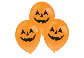 Amscan Latex Ballonnen LED Pumpkin 27.5 cm (4 stuks)