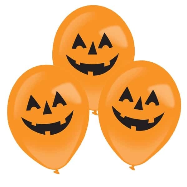 Amscan Latex Ballonnen LED Pumpkin 27.5 cm (4 stuks)